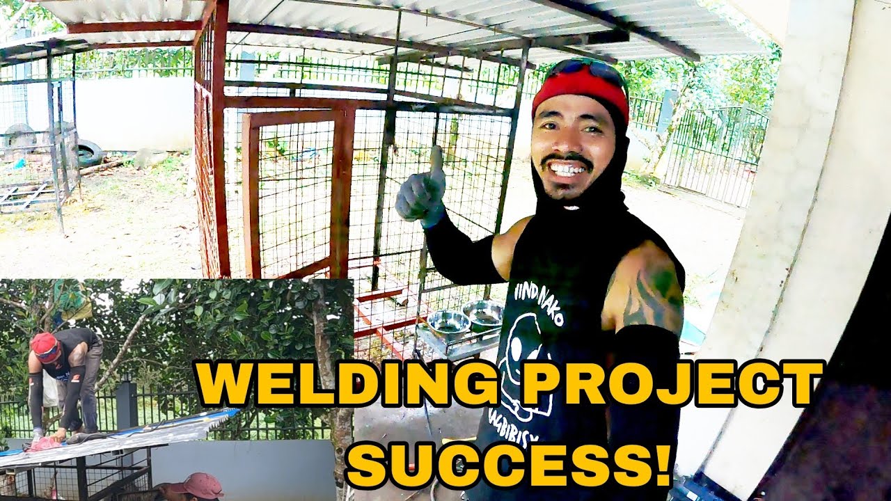  Farmer + Welder Mode ON! 🛠️🐶 Dog Cage Project Complete!”“