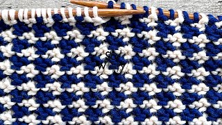 How to knit with two colors: The Tweed stitch (another super easy pattern) So Woolly