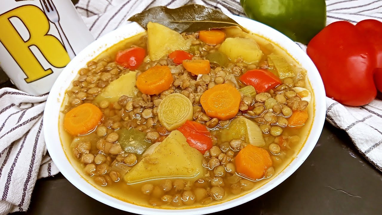 Como hacer lentejas de bote con verduras