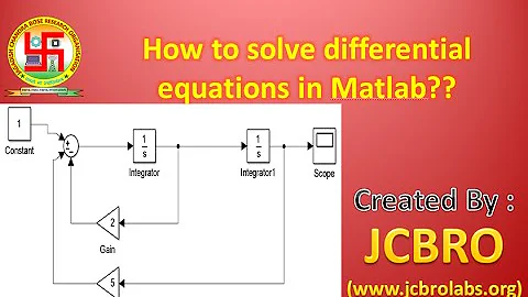 How to solve differential equation using Simulink ??