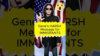 Gene Simmons BLASTED Immigrants! #kissband #genesimmons #america