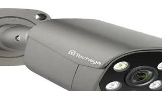 Techage 5MP Security POE Camera AI Human Detection Two-way Audio IP Camera IP66 Outdoor CCTV Surveil