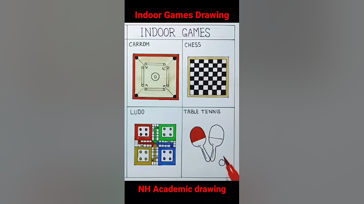 Indoor games drawing easy way
