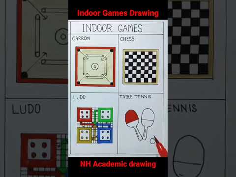 Indoor games drawing
