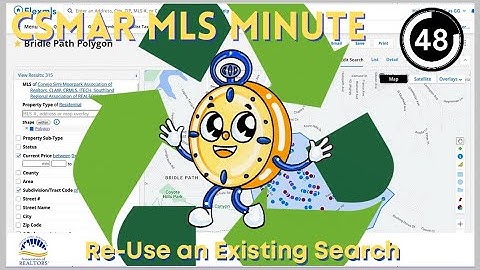MLS Minute   Re use an Existing Search