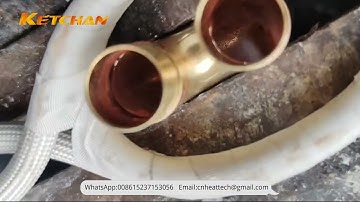 Induction Brazing Copper U Bend and Joint Tube | High Efficiency & Clean Connection Process #brazing
