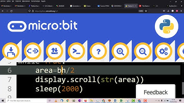 micropython micro:bit Ejercicios Área de un triángulo CyR 3 ESO  IES Monterroso