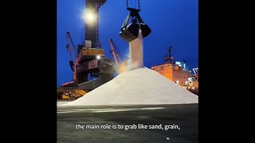 🏗️ CLAIMSHELL GRAB IN ACTION - The Ultimate Sand, Soil & Bulk Material Handler!