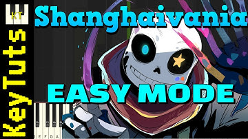 Shanghaivania [Undertale AU] - Easy Mode [Piano Tutorial] (Synthesia)