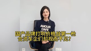 国产品牌打响价格战第一枪合资车企们却视而不见？