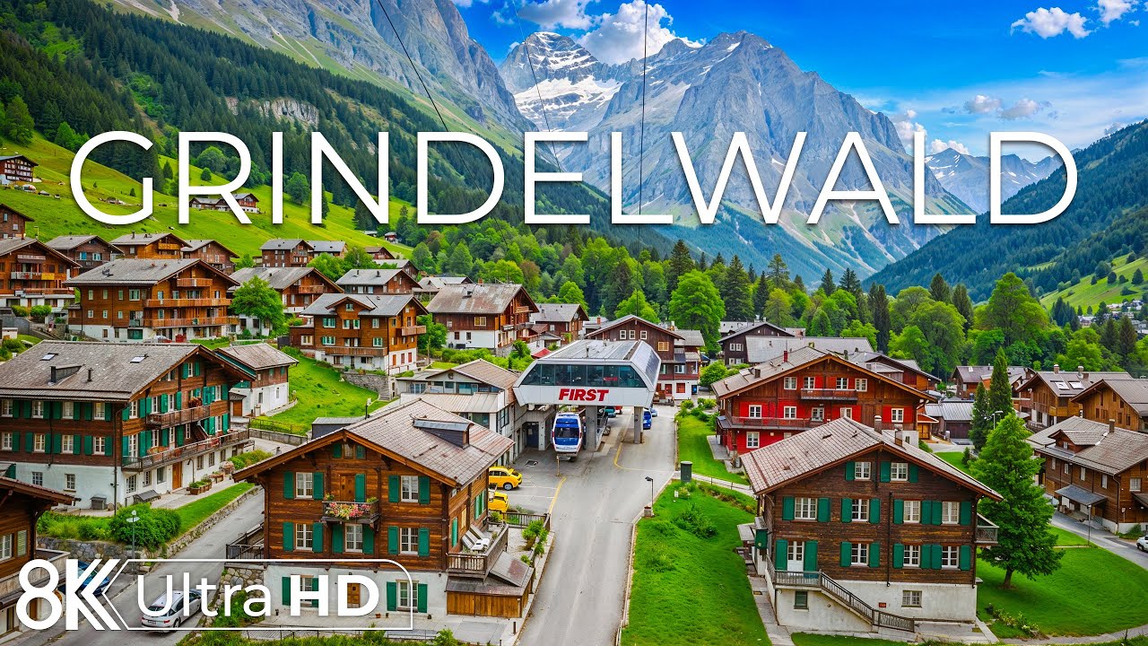 Grindelwald Switzerland 8K | Glacier Valleys, Alpine Silence & Pure Light Beneath the North Face