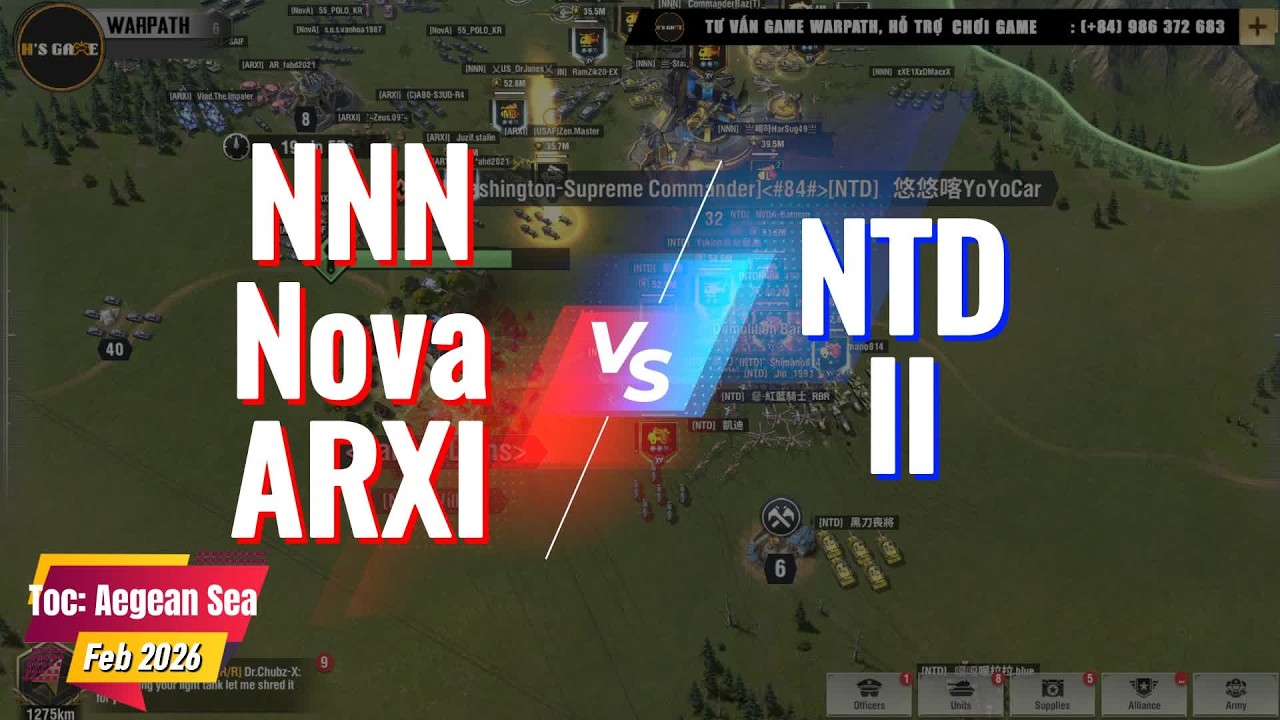 Trận Aegean Sea: FOW TCB SEN vs KJ45 RG84 S12 | Warpath: Aceshooter