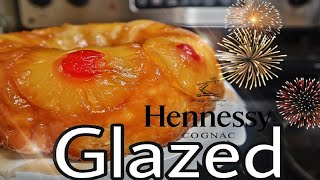 Henny Glazed Pineapple Upside Down Cake (SO EASY)