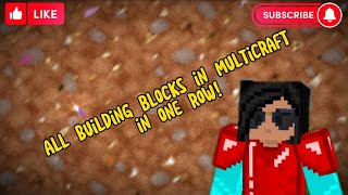 LET'S SEE ALL BUILDING BLOCKS IN MULTICRAFT!!!   || @bestie_1Multicraft screenshot 2