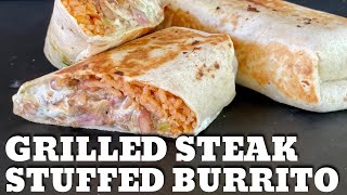 Grilled Steak Burrito on the Griddle