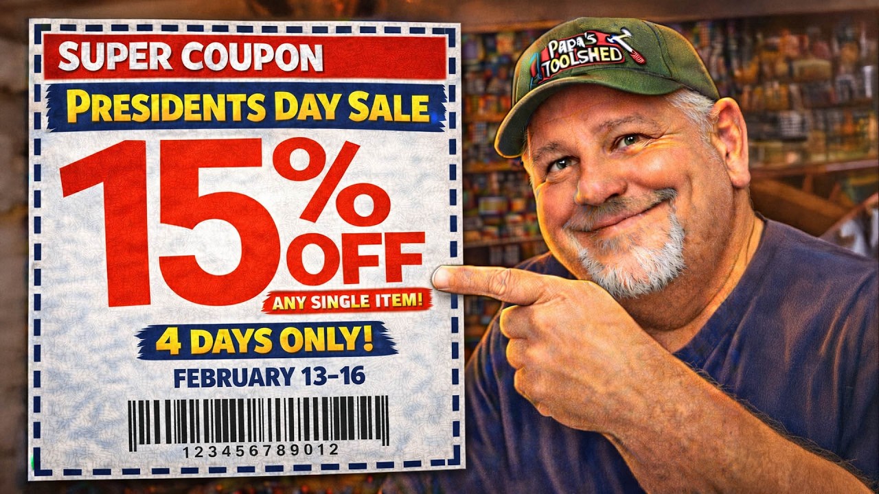 Leaked! Harbor Freight Presidents Day Sale 15% Off! Any Single Item!
