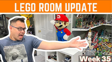 My Full Lego Room Update - Week 35 - Building Mario from Bricker Builds