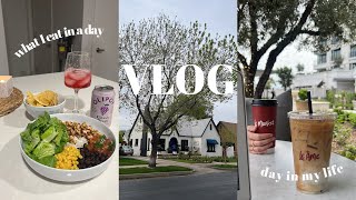 VLOG| What I eat in a day, working out with my friend, new favorite coffee shop & more!