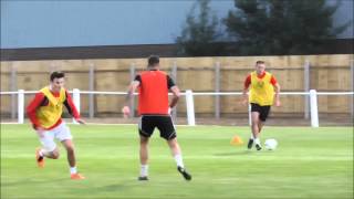 Julio Arca's first South Shields training session