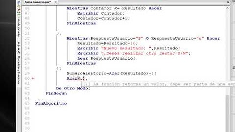 Generar un número aleatorio en PSeInt