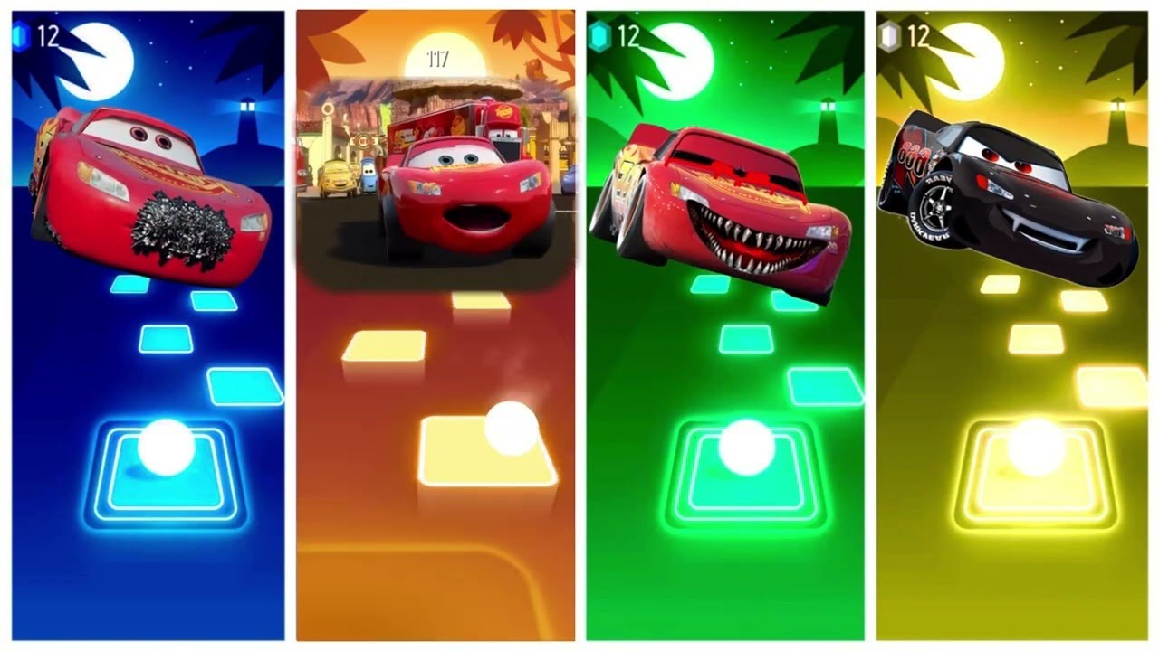McQueen Monster 🆚 Evil McQueen 🆚 McQueen Eater 🆚 Blaze McQueen - Tiles Hop Edm Rush #89