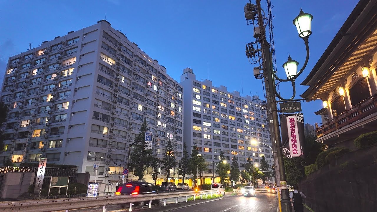 夜の湯島を散歩【4K東京街歩き】Japan Tokyo 4K night walkingtour/Yushima