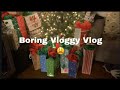 Vlogmas Day 17: Boring Vloggy Vlog | wrap gifts , face routine , etc.