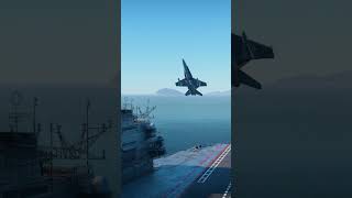 Fa 18 Hornet Carrier Landing Approaches Flight Deck