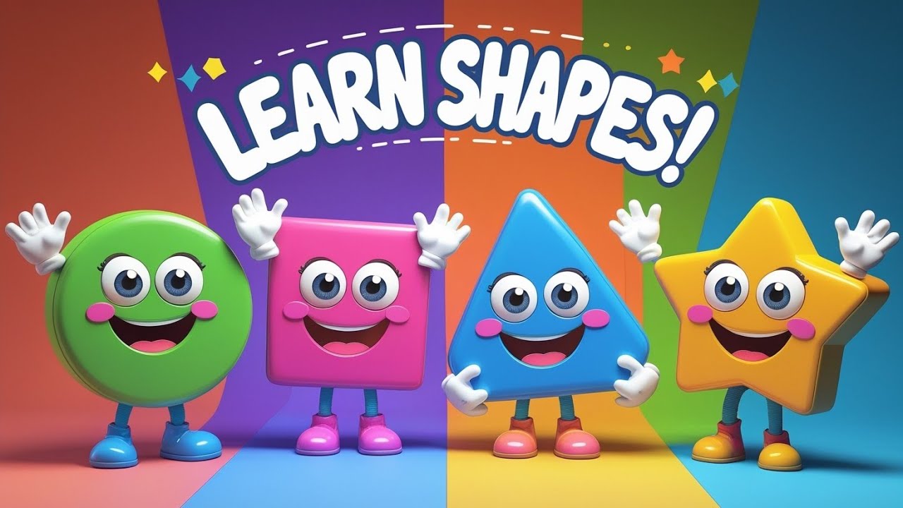 🎨 Learn Shapes for Kids | Fun & Easy Shape Names with Examples 🟢🔺⭐ | Kids Learn Easy 