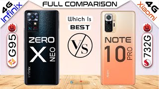 Полное сравнение Infinix Zero X NEO и Xiaomi Redmi Note 10 Pro | G95 против 732G | Что лучше в 2022 году