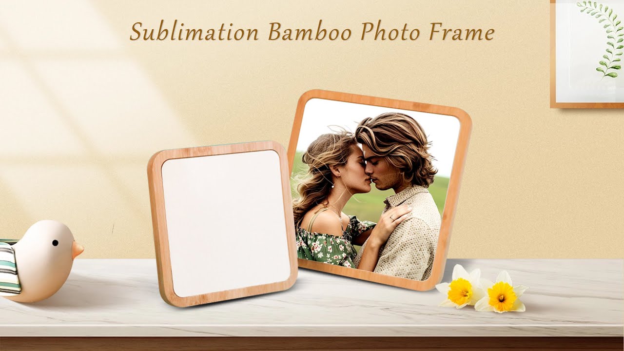Sublimation Simple Bamboo Photo Frame Series