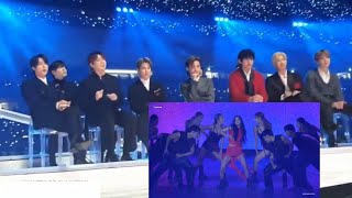 BTS reaction to JISOO LIAR CONCERT STAGE