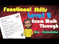Functional skills maths level 2   full non calculator exam