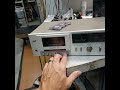 Technics M14 Silver Face Cassette Player Test