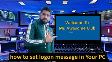 How to Display custom message Banner on windows 10 logon screen..
