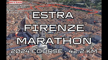 Estra Firenze Marathon 2024: fly over the marathon course!