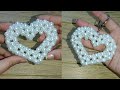 اسهل طريقه لعمل قلب مفرغ من الخرز سهله جدا للمبتدئين مع تركيب ميداليه 