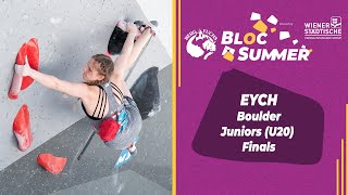 EYCH Boulder 2022 Juniors Finals | Bloc Summer Graz