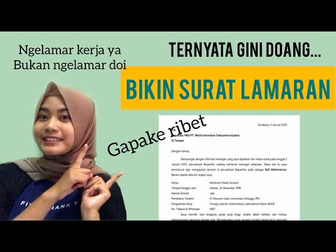 CARA MEMBUAT SURAT LAMARAN KERJA GAMPANG| Tips bikin surat lamaran kerja versi aku