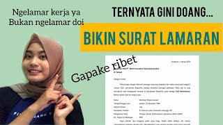 CARA MEMBUAT SURAT LAMARAN KERJA GAMPANG| Tips bikin surat lamaran kerja versi aku