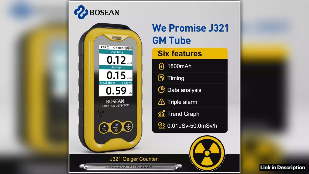 FS5000 Geiger counter Nuclear Radiation Detector Xray Beta Gamma Radioactivity detector for Nuclear