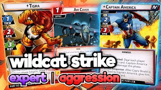 Wildcat Strike - Tigra Aggression vs. Captain America - Expert - Marvel Champions