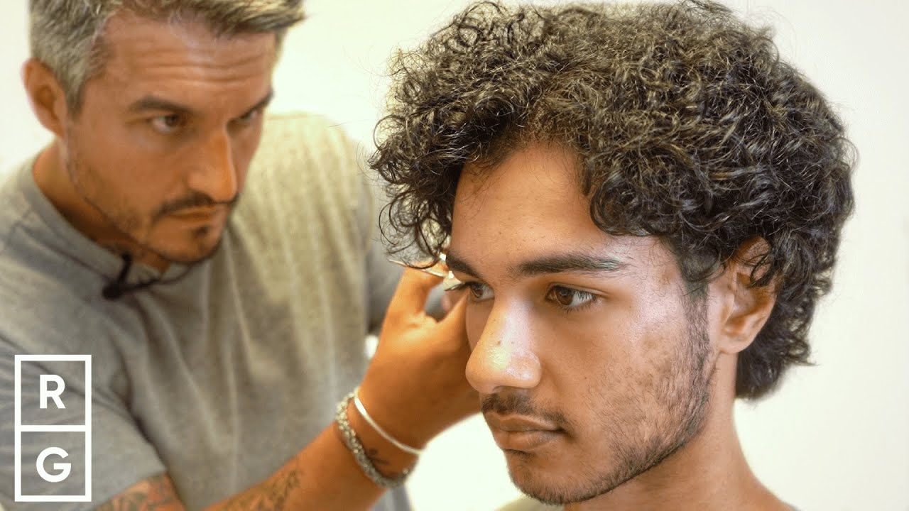 CURLY Hairstyles FOR MEN hair inspiration - YouTube