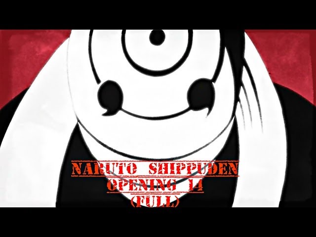 Naruto Shippuden opening 14 - Tsuki no me Okisa (Size of the Moon) class=