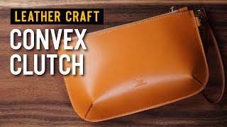 [가죽공예]볼록 클러치백 만들기 : [leather craft]making a convex clutch bag