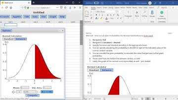 Calculations with the Normal Distribution in StatCrunch