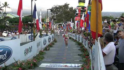 Alice McClure - Hawaii Finish line Approach