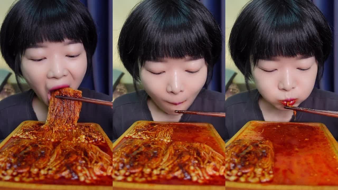 ASMR MUKBANG Spicy food Chili Yum Yum 110 YouTube