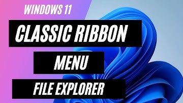 Windows 11 Classic Ribbon Menu File Explorer | How to Enable classic File Explorer Ribbon on Win 11