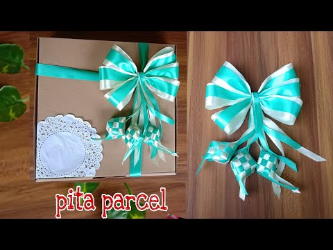 Cara membuat pita hiasan parcel | Pita hampers | Pita parcel lebaran